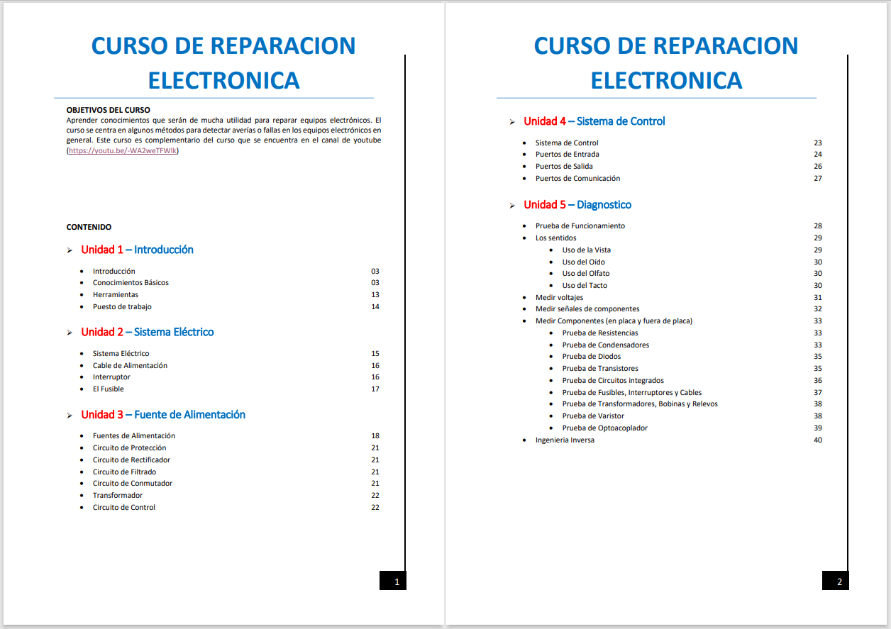 Curso de Reparación Electrónica